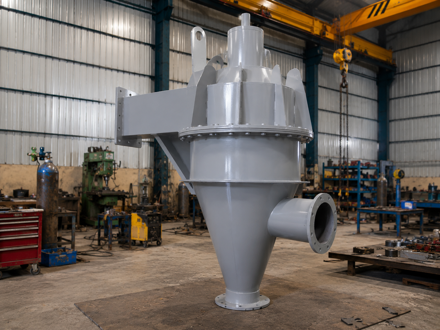 Vertical wheel air classifier rotor assembly